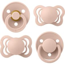 BIBS Size 1 Pacifier Set - Blush - Baby Teat for 0+ Months