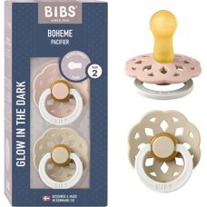 BIBS Boheme Nuit Tétine en Caoutchouc Naturel Taille 2