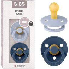 BIBS Naturlatex napp - Dusty Blue - 0+ månader