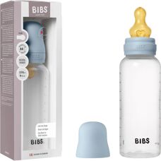 BIBS Baby Blå 270ml Naturlæder Babyflaske - Babyflaske