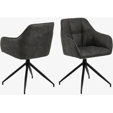 HOME AFFAIRE Beate Kontorstol - Polyester Grå Moderne