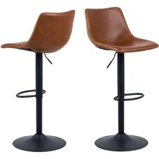 Nordform Wilfred Braune Verstellbare Barhocker - Barstil