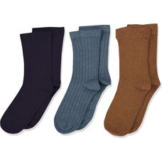 Minymo Dunkel Marine Ribbelstrümpfe 3er-Pack - Socken