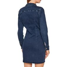 Noisy May Joy Rochie - Blau - Langarm Kleid - Kleid