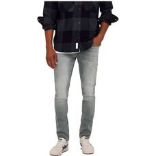 Jeans Slim-fit Only & Sons - Denim - Gris clair - Homme - Publicité