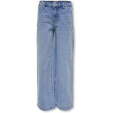 Børn' Kogcomet brede bukser - Bomuldsdenim-blanding, Lys blå, Størrelse 152