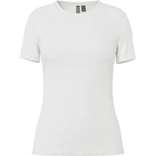 T-shirt blanc manches courtes Pieces Ruka - T-shirt