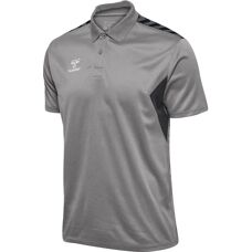 Hummel Grey Melange Authentic Functional Polo - Polo shirt