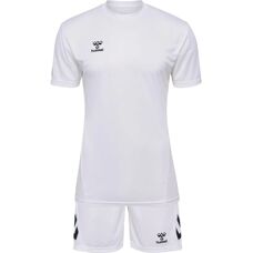 Hummel Weißes Trainingsset - Sportanzug mit Hemd & Shorts
