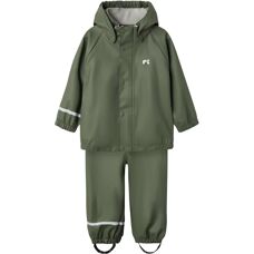 Name it kids - NknDry10 Regen Set - Grün 86 - Rain Set