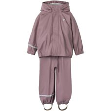 Name it kids - NKN Dry10 Vattentätt regnset - Rosa 104 - Regnset