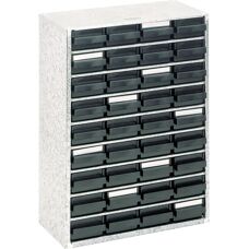 Raaco Small Parts Organizer - 36 Drawers - ESD Steel Storage