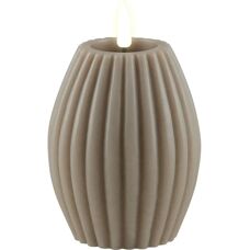 Deluxe Homeart - CandelaLED - 10 cm - Round Stripe - LED-lys