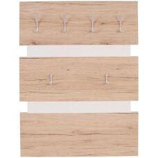 Moya Fehér/San Remo tölgy Modern Fali Panel - Fali Panel