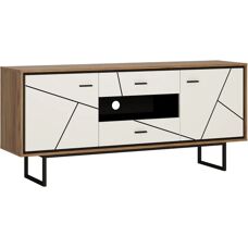 Sconto Brolo TV skříňka - 2 dveře, 2 zásuvky, laminovaná