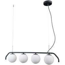 Italux Carimi - Black Satin Pendant Light, 4 G9, 26-94cm