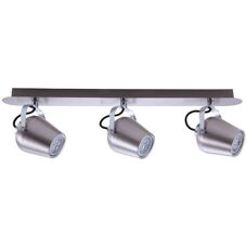Italux Josie Modern Satin Nickel Spotlights - 3 Light LED