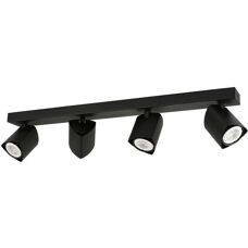 Italux Merusa Ceiling Spotlight Bar - Modern, GU10, Black