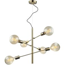 Italux Madalyn Antique Bronze Pendant Light - 6 Light E27