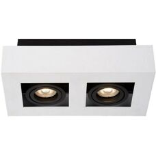 Italux Casemiro - Surface Mount White Black 2 Light GU10