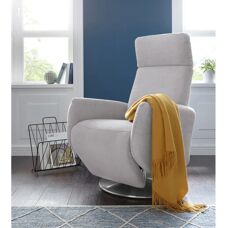 SIT & MORE Kobra Silber TV-Sessel - Fernsehsessel
