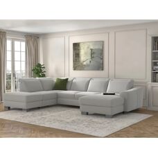 SIT & MORE Dundee U-Form Sofa - U-förmiges Stoffsofa