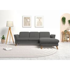 SIT & MORE Romero L-Form Sofa - Grau - 245x91x178cm