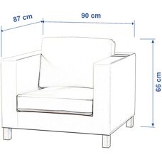 Dekoria - Karlanda - Pink - Beige Rosen - Armchair cover