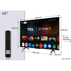 TCL 43P7K 4K Ultra HD Smart TV - Televisão