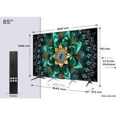 TCL Q6C 85Q6C 4K TV - Smart Mini-LED QLED 85" Google TV