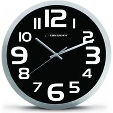 Relógio de Parede Esperanza Zurich - Preto - Relógio de quartzo oval