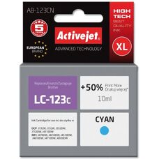Activejet AB-123CN Cyan Tintenpatrone - Hohe Ergiebigkeit