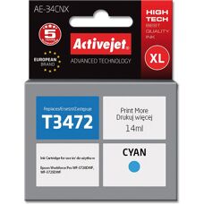 Activejet AE-34CNX Cyan Tintenpatrone - Hohe Ergiebigkeit