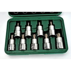 HANS 1/2" Sats med hylsor - T20 - T60 - 9 Delar
