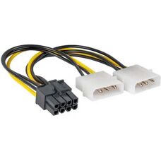 Akyga AK-CA-29 - Grafikus kártya tartó & 15cm PCIe tápkábel - Számítástechnikai kiegészítő