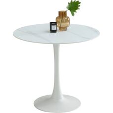 STOLKOM Josh Runder Keramiktisch - Marmoriert - 75cm H