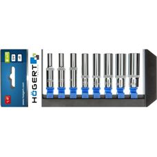 Hogert Technik HT1A886 Conjunto de soquetes em cromo-vanádio