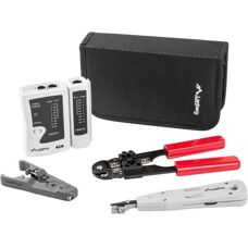 Kit di Strumenti Lanberg NT-0301 - Reti, Tester, Crimpatrice