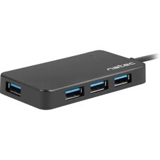 NATEC Silkworm USB Hub - 4 Anschlüsse, USB-C, 5000 Mbit/s