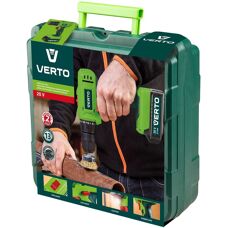 Verto 50G291 Akku-Bohrmaschine - 20V, 2x1,5Ah, Zubehör