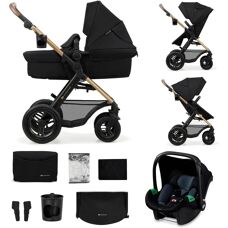 Kinderkraft Moov 2 3w1 - Leichter, Multifunktionaler Kinderwagen, Schwarz