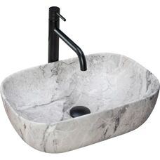 REA - Lavabo da appoggio Livia Stone - imitazione pietra