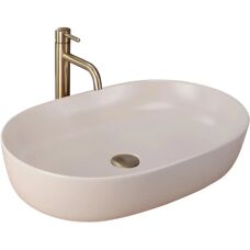 REa cleo 61 beige mate - lavabo de encimera