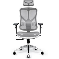 Křeslo na hraní Diablo V-Basic bílošedé - Gaming Chair
