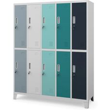 JAN NOWAK - BARTEK - 10 compartimente - 0,6 mm oțel - Locker cabinet