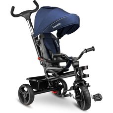 Lionelo Haari - Reversible 2-in-1 Tricycle for Kids - Jeans