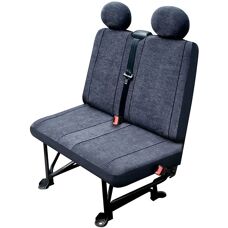 CARPASSION Model 30211 Sædebetræk - Foran, Grå Polyester