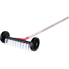 KADAX Rasenlüfter - Manuelles Aerator auf Rädern mit Griff