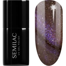 Semilac Brown UV Hybrid Galaxy Flash Gel Nail Polish - 7 ml