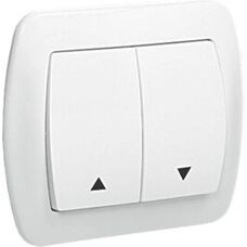 Kontakt Simon AZ1/11 Interruptor de botón doble - Blanco - Interruptor eléctrico